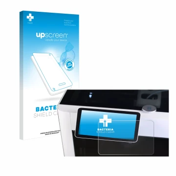 Vorderseite einer Produktverpackung mit dem Markenlogo upscreen. Daneben ist das Gerät Bambu Lab X1-Carbon 3D Printer mit dem 