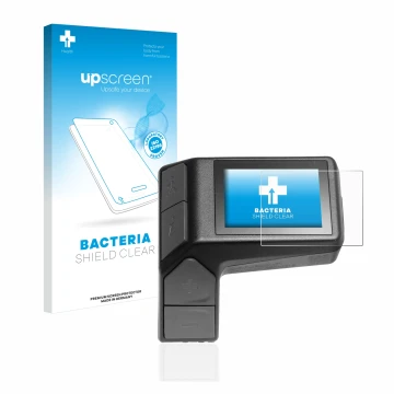 Vorderseite einer Produktverpackung mit dem Markenlogo upscreen. Daneben ist das Gerät Giant Ridecontrol Dash 2 in 1 mit dem z