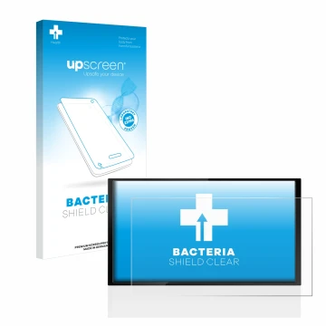 Vorderseite einer Produktverpackung mit dem Markenlogo upscreen. Daneben ist das Gerät Kenwood DMX 7722DABS mit dem zugehörige