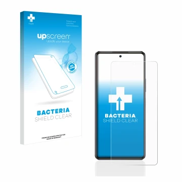 Vorderseite einer Produktverpackung mit dem Markenlogo upscreen. Daneben ist das Gerät Infinix Note 30 5G mit dem zugehörigen 