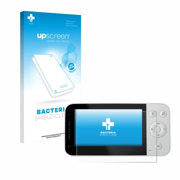 Vorderseite einer Produktverpackung mit dem Markenlogo upscreen. Daneben ist das Gerät Philips Avent Connected SCD923 mit dem 