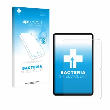 Vorderseite einer Produktverpackung mit dem Markenlogo upscreen. Daneben ist das Gerät Xiaomi Pad 6 mit dem zugehörigen Displa