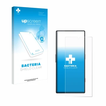 Vorderseite einer Produktverpackung mit dem Markenlogo upscreen. Daneben ist das Gerät ZTE Nubia Red Magic 8S Pro mit dem zuge