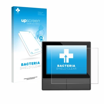 Vorderseite einer Produktverpackung mit dem Markenlogo upscreen. Daneben ist das Gerät SONOFF NSPanel Smart Scene Wall Switch 