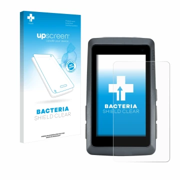 Vorderseite einer Produktverpackung mit dem Markenlogo upscreen. Daneben ist das Gerät Sigma ROX 12.1 EVO mit dem zugehörigen 