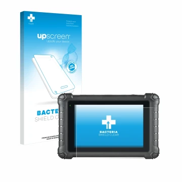Vorderseite einer Produktverpackung mit dem Markenlogo upscreen. Daneben ist das Gerät Autel MaxiDAS DS900 mit dem zugehörigen