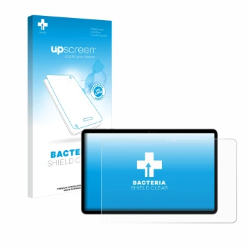 Vorderseite einer Produktverpackung mit dem Markenlogo upscreen. Daneben ist das Gerät Honor Pad X9 mit dem zugehörigen Displa