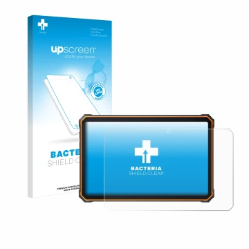 Vorderseite einer Produktverpackung mit dem Markenlogo upscreen. Daneben ist das Gerät Blackview Active 8 Pro 10.36