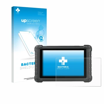 Vorderseite einer Produktverpackung mit dem Markenlogo upscreen. Daneben ist das Gerät Autel MX900c mit dem zugehörigen Displa