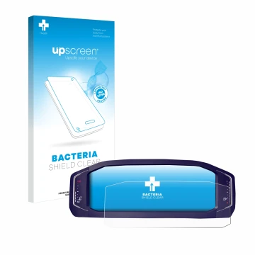 Vorderseite einer Produktverpackung mit dem Markenlogo upscreen. Daneben ist das Gerät Volkswagen Passat B8 Digital Cockpit 10