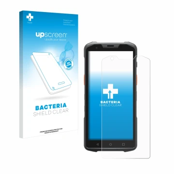 Vorderseite einer Produktverpackung mit dem Markenlogo upscreen. Daneben ist das Gerät Sunmi L2s mit dem zugehörigen Displaysc