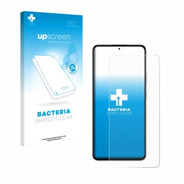 Vorderseite einer Produktverpackung mit dem Markenlogo upscreen. Daneben ist das Gerät Xiaomi 13T Pro mit dem zugehörigen Disp