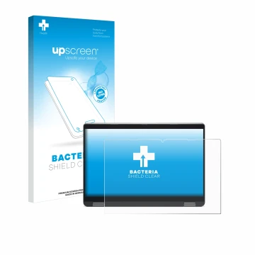 Vorderseite einer Produktverpackung mit dem Markenlogo upscreen. Daneben ist das Gerät Dell Latitude 5340 2-in-1 mit dem zugeh