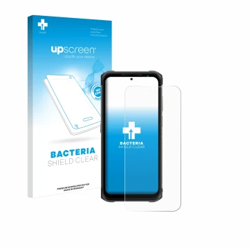 Vorderseite einer Produktverpackung mit dem Markenlogo upscreen. Daneben ist das Gerät Ulefone Armor 12S mit dem zugehörigen D