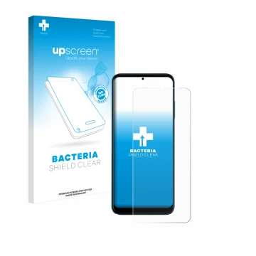 Vorderseite einer Produktverpackung mit dem Markenlogo upscreen. Daneben ist das Gerät Telekom T Phone Pro mit dem zugehörigen
