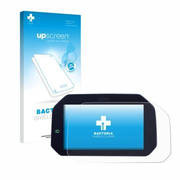 Vorderseite einer Produktverpackung mit dem Markenlogo upscreen. Daneben ist das Gerät BMW R 1300 GS TFT 6.5