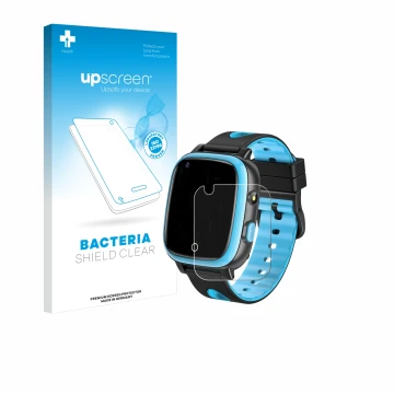 Vorderseite einer Produktverpackung mit dem Markenlogo upscreen. Daneben ist das Gerät Aduogeng T5 mit dem zugehörigen Display