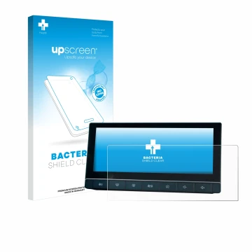 Vorderseite einer Produktverpackung mit dem Markenlogo upscreen. Daneben ist das Gerät MG 5 IPS-HD 10.25
