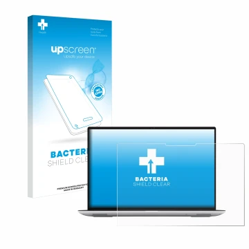 Vorderseite einer Produktverpackung mit dem Markenlogo upscreen. Daneben ist das Gerät Dell Precision 5480 Touch mit dem zugeh