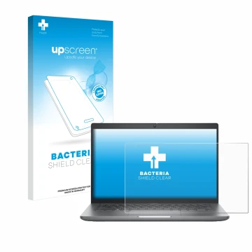Vorderseite einer Produktverpackung mit dem Markenlogo upscreen. Daneben ist das Gerät Dell Precision 3480 mit dem zugehörigen