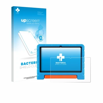 Vorderseite einer Produktverpackung mit dem Markenlogo upscreen. Daneben ist das Gerät ZIOVO Z138 10