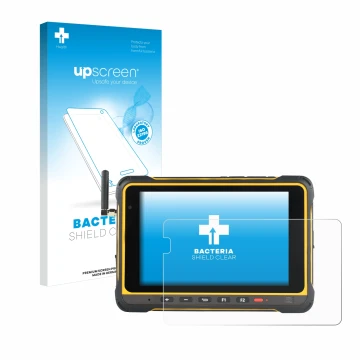 Vorderseite einer Produktverpackung mit dem Markenlogo upscreen. Daneben ist das Gerät AIR3 7.3 mit dem zugehörigen Displaysch