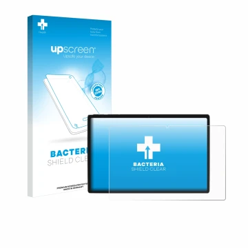 Vorderseite einer Produktverpackung mit dem Markenlogo upscreen. Daneben ist das Gerät Goodtel G10 mit dem zugehörigen Display