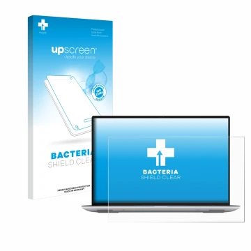 Vorderseite einer Produktverpackung mit dem Markenlogo upscreen. Daneben ist das Gerät Dell Precision 5480 Non-Touch mit dem z