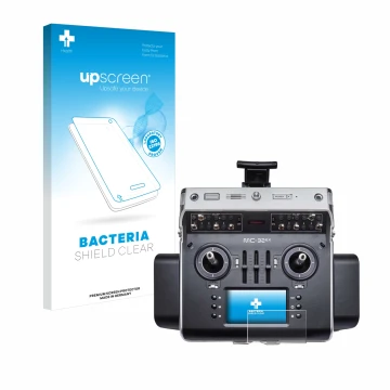 Vorderseite einer Produktverpackung mit dem Markenlogo upscreen. Daneben ist das Gerät Graupner MC-32ex mit dem zugehörigen Di