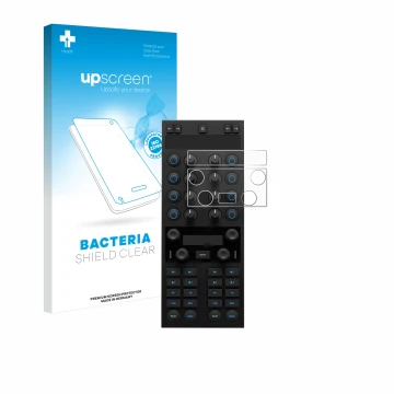 Vorderseite einer Produktverpackung mit dem Markenlogo upscreen. Daneben ist das Gerät Native Instruments Traktor Kontrol X1 M