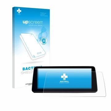 Vorderseite einer Produktverpackung mit dem Markenlogo upscreen. Daneben ist das Gerät BMW 5 G30/G31 Facelift 2020 12.3