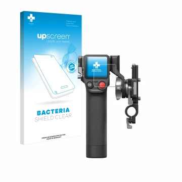 Vorderseite einer Produktverpackung mit dem Markenlogo upscreen. Daneben ist das Gerät DJI Focus Pro- Grip mit dem zugehörigen