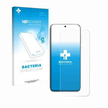 Vorderseite einer Produktverpackung mit dem Markenlogo upscreen. Daneben ist das Gerät Huawei Pura 70 Ultra mit dem zugehörige