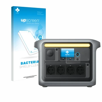 Vorderseite einer Produktverpackung mit dem Markenlogo upscreen. Daneben ist das Gerät Anker SOLIX C1000X mit dem zugehörigen 