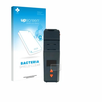 Vorderseite einer Produktverpackung mit dem Markenlogo upscreen. Daneben ist das Gerät Storz & Bickel Venty Vaporizer mit dem 