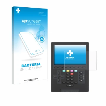 Vorderseite einer Produktverpackung mit dem Markenlogo upscreen. Daneben ist das Gerät Polyend Tracker Mini mit dem zugehörige