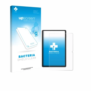 Vorderseite einer Produktverpackung mit dem Markenlogo upscreen. Daneben ist das Gerät Blackview Tab 16 Pro mit dem zugehörige