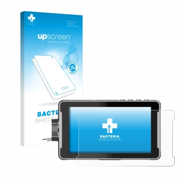 Vorderseite einer Produktverpackung mit dem Markenlogo upscreen. Daneben ist das Gerät Viltrox DC-550 Pro mit dem zugehörigen 