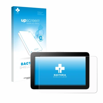 Vorderseite einer Produktverpackung mit dem Markenlogo upscreen. Daneben ist das Gerät Wacom One 12 mit dem zugehörigen Displa