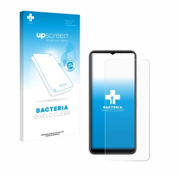 Vorderseite einer Produktverpackung mit dem Markenlogo upscreen. Daneben ist das Gerät Telekom T Phone 2 mit dem zugehörigen D