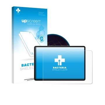 Vorderseite einer Produktverpackung mit dem Markenlogo upscreen. Daneben ist das Gerät Huawei MatePad 11.5