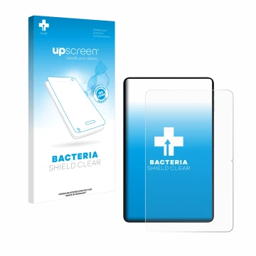 Vorderseite einer Produktverpackung mit dem Markenlogo upscreen. Daneben ist das Gerät Oukitel OT5S mit dem zugehörigen Displa