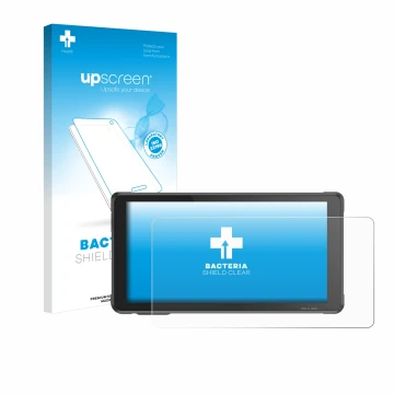 Vorderseite einer Produktverpackung mit dem Markenlogo upscreen. Daneben ist das Gerät Interphone Sync55 mit dem zugehörigen D