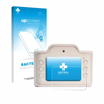 Vorderseite einer Produktverpackung mit dem Markenlogo upscreen. Daneben ist das Gerät Hoppstar Expert Laurel mit dem zugehöri