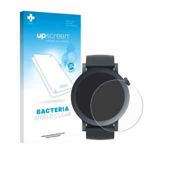 Vorderseite einer Produktverpackung mit dem Markenlogo upscreen. Daneben ist das Gerät Nothing CMF Watch Pro 2 mit dem zugehör