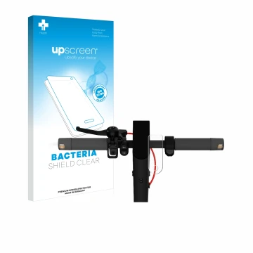 Vorderseite einer Produktverpackung mit dem Markenlogo upscreen. Daneben ist das Gerät Xiaomi Mi 4 Lite E-Scooter (2. Gen.) mi