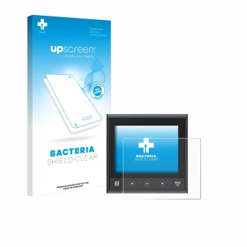 Vorderseite einer Produktverpackung mit dem Markenlogo upscreen. Daneben ist das Gerät B&G Triton 2 mit dem zugehörigen Displa