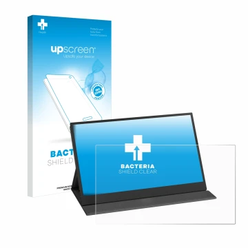 Vorderseite einer Produktverpackung mit dem Markenlogo upscreen. Daneben ist das Gerät Yodoit PTM15 15.6