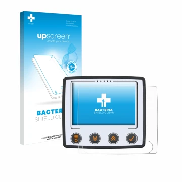 Vorderseite einer Produktverpackung mit dem Markenlogo upscreen. Daneben ist das Gerät Skytraxx 5 Mini mit dem zugehörigen Dis