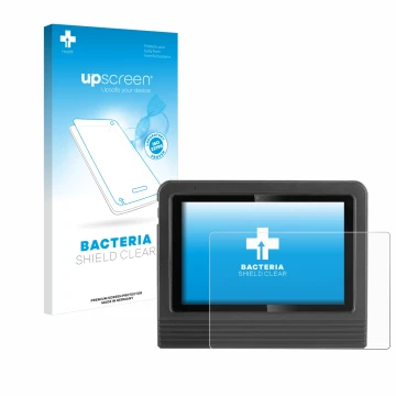 Vorderseite einer Produktverpackung mit dem Markenlogo upscreen. Daneben ist das Gerät Launch X-431 V + Pro 5.0 10.1